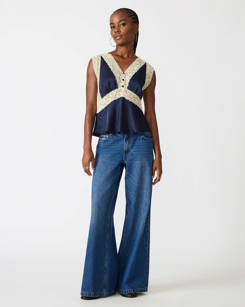 ELINOR TOP MIDNIGHT - Clothing - Steve Madden Canada