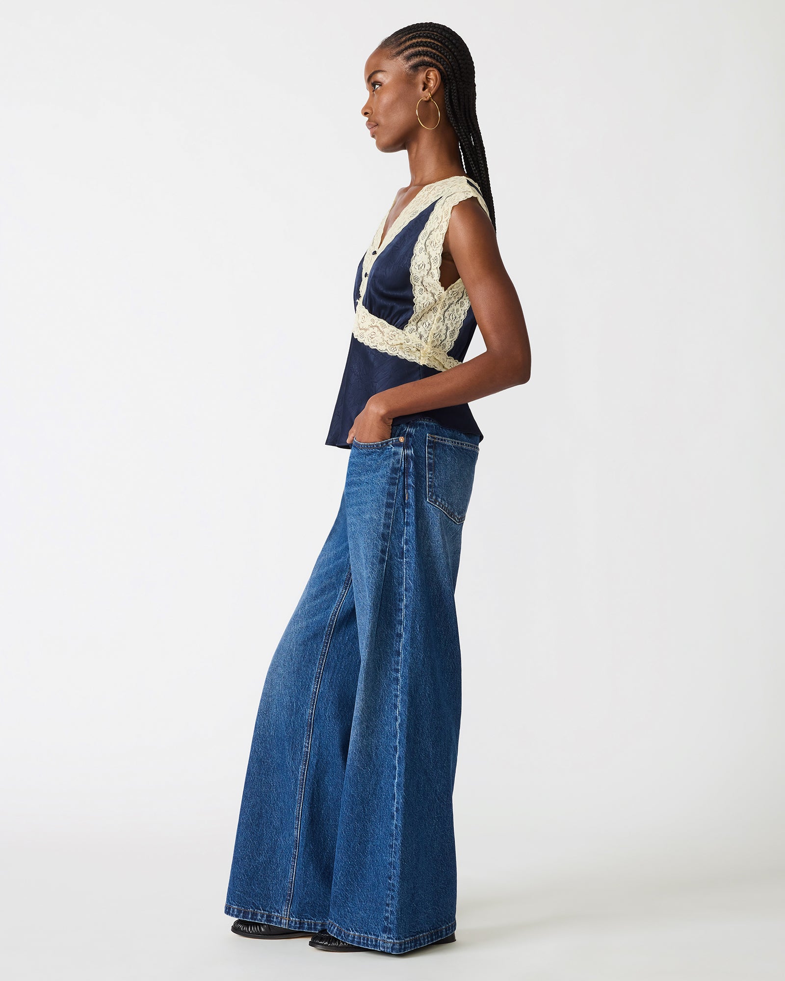 ELINOR TOP MIDNIGHT - Clothing - Steve Madden Canada - view 4