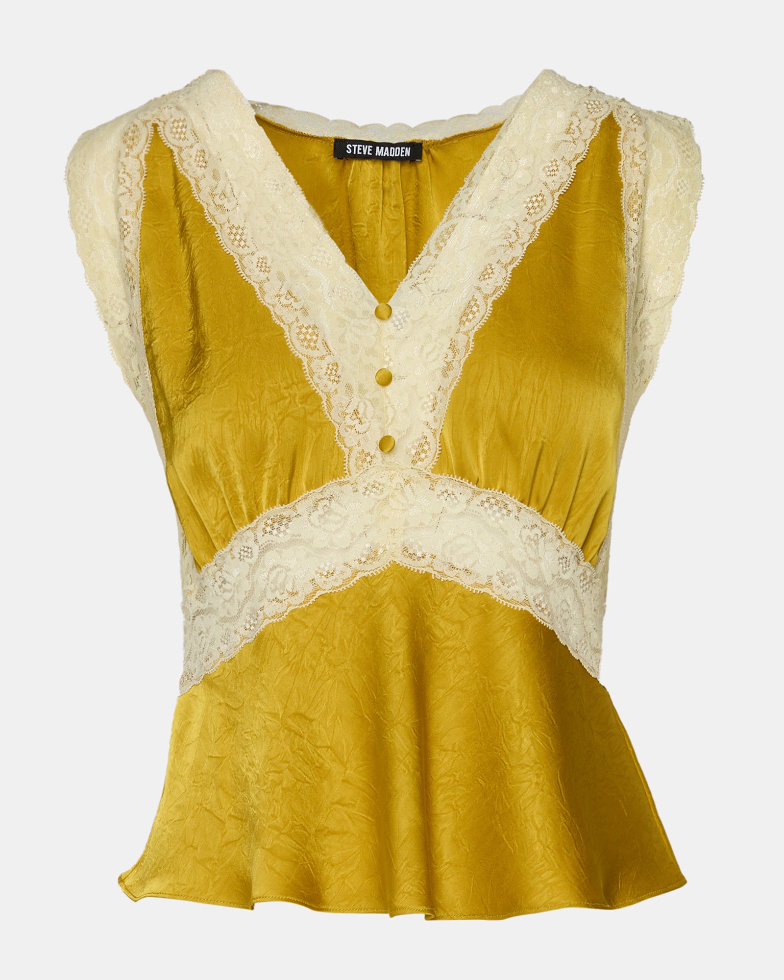ELINOR TOP MUSTARD - Clothing - Steve Madden Canada - view 6
