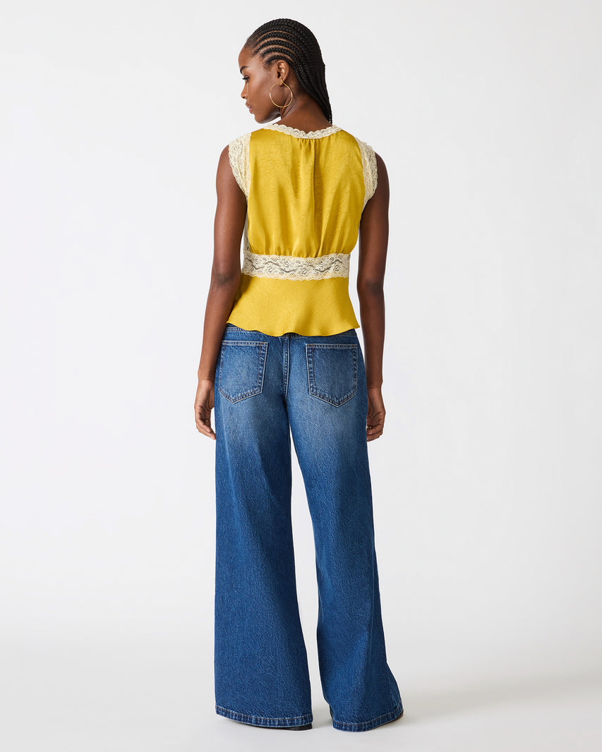 ELINOR TOP MUSTARD - Clothing - Steve Madden Canada - view 5