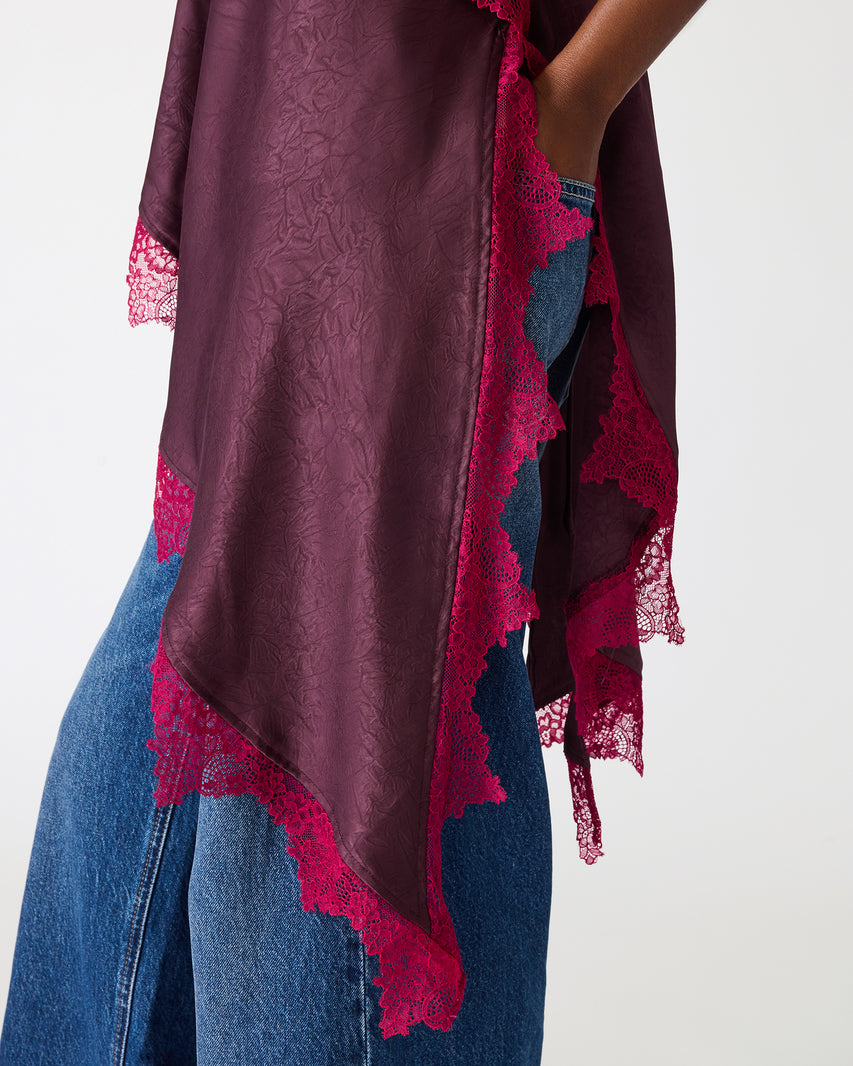 MARGAN TOP PURPLE - Clothing - Steve Madden Canada - view 2