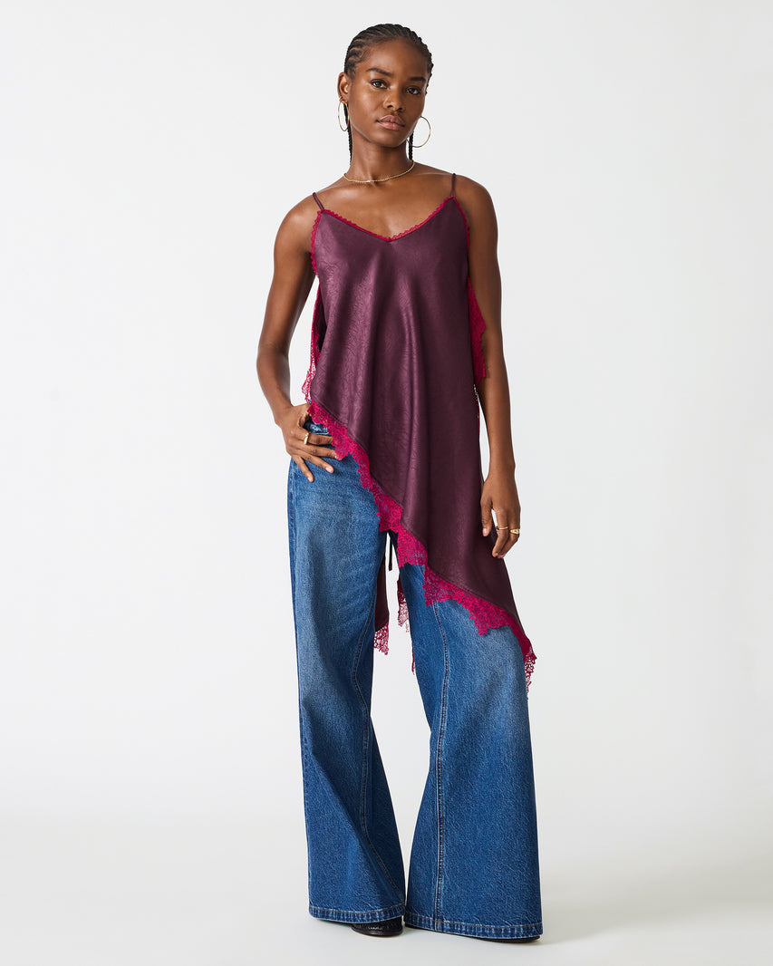 MARGAN TOP PURPLE - Clothing - Steve Madden Canada