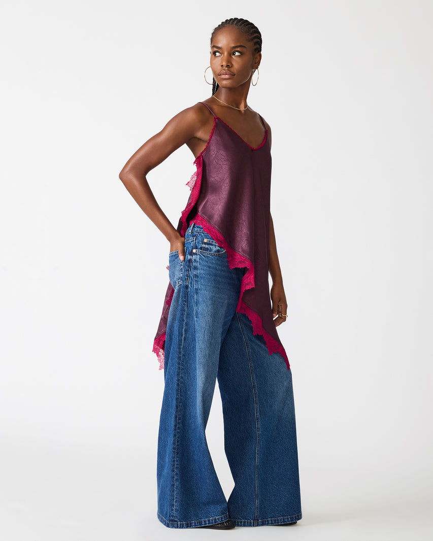 MARGAN TOP PURPLE - Clothing - Steve Madden Canada - view 3