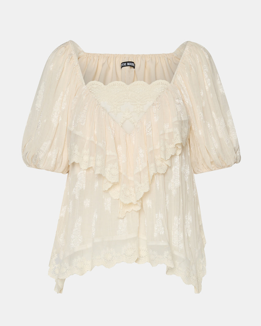 VICKIE TOP WHITE - Clothing - Steve Madden Canada - view 6