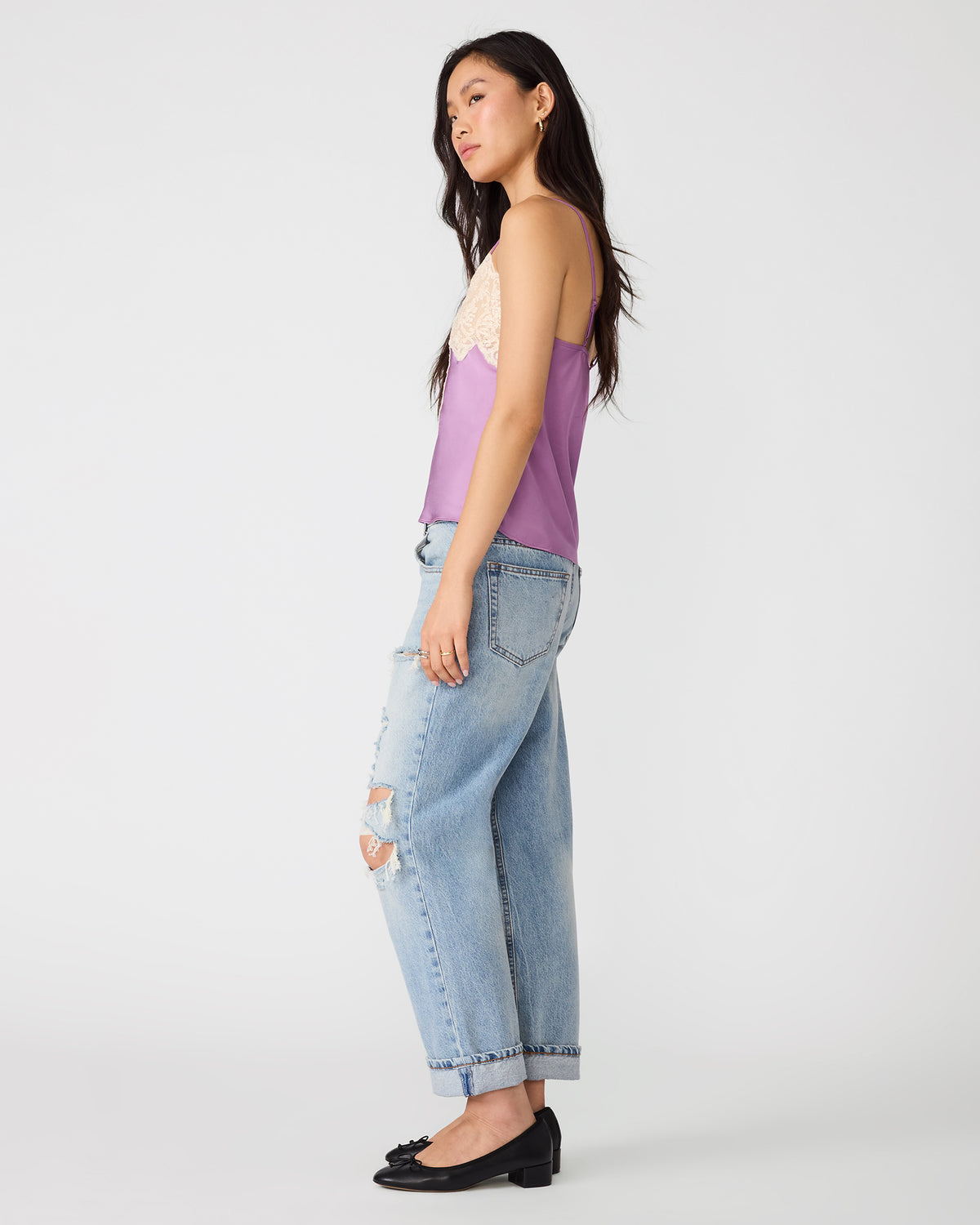 MIRIAH TOP LAVENDER - Clothing - Steve Madden Canada - view 2