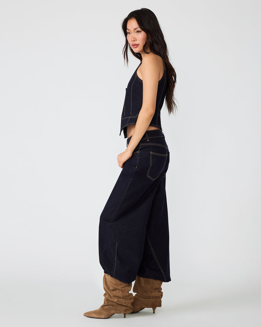 FONTANA TOP INDIGO - Clothing - Steve Madden Canada - view 2