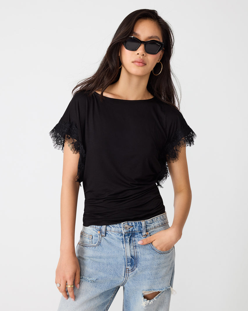 PALOMA KNIT TOP BLACK - view 2