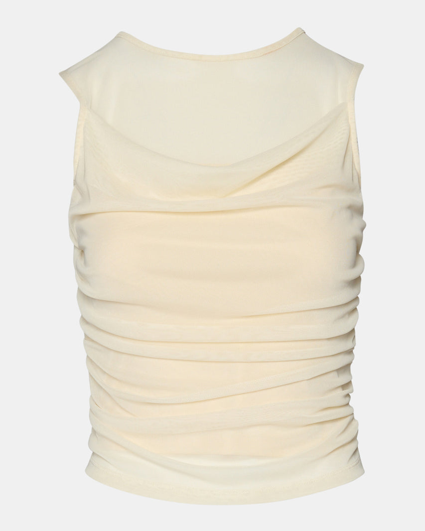 ROMAN KNIT TOP CREAM - Clothing - Steve Madden Canada - view 6