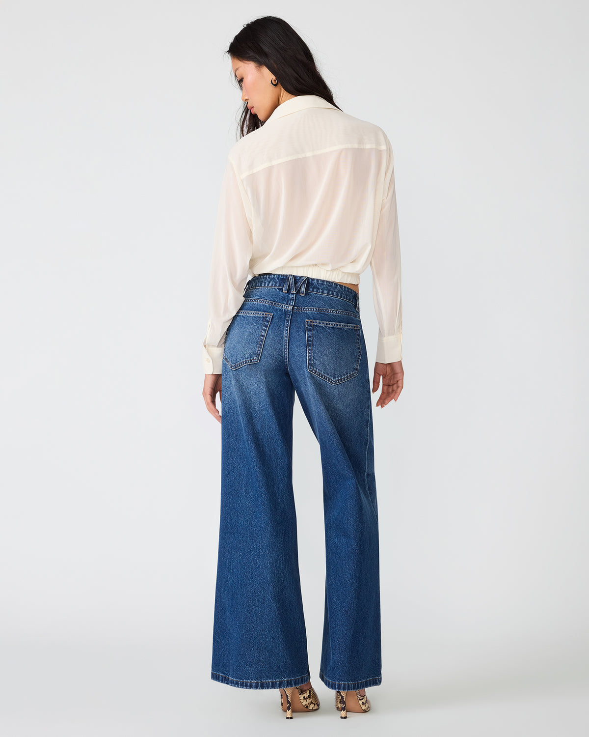 SAGE KNIT TOP CREAM - Clothing - Steve Madden Canada - view 5