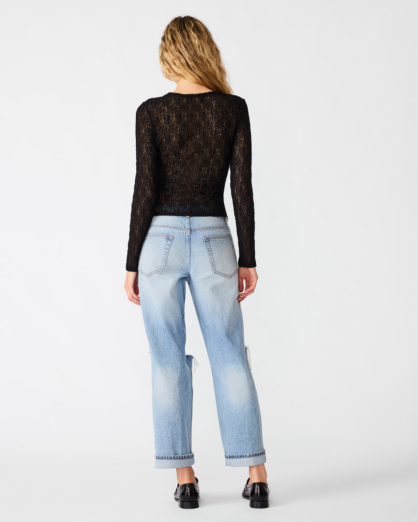 SIERRA KNIT TOP BLACK - view 5