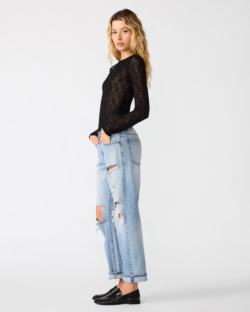 SIERRA KNIT TOP BLACK - view 3