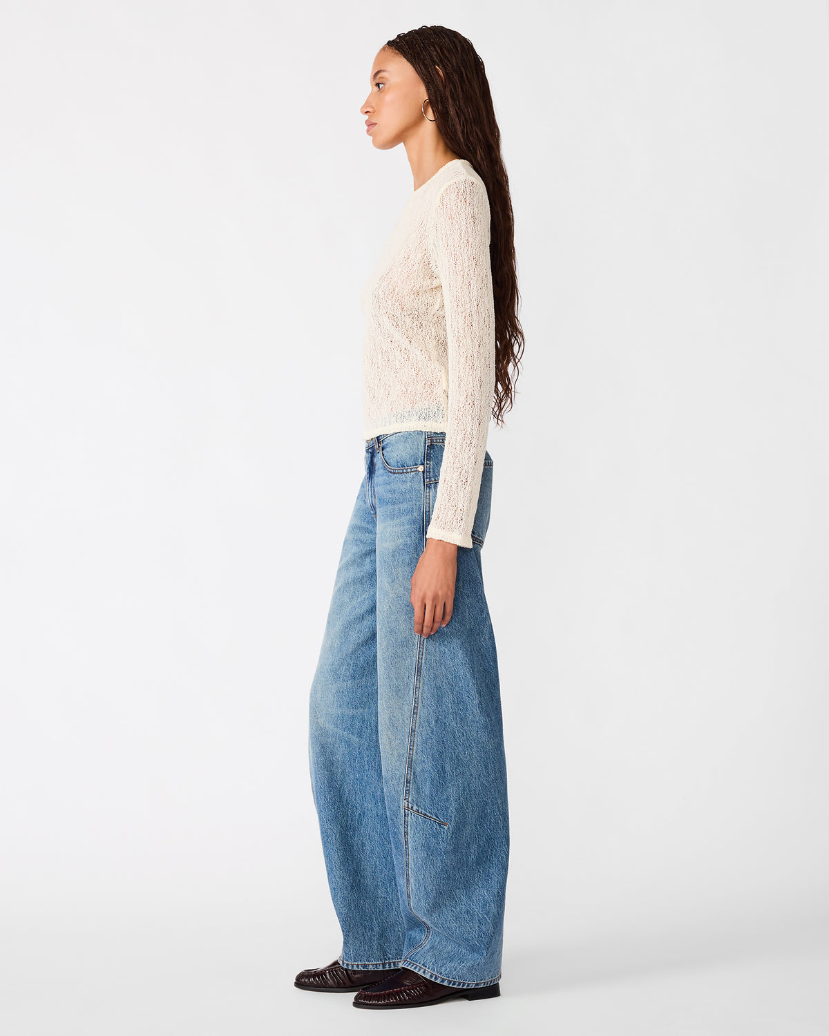 SIERRA KNIT TOP IVORY - view 2