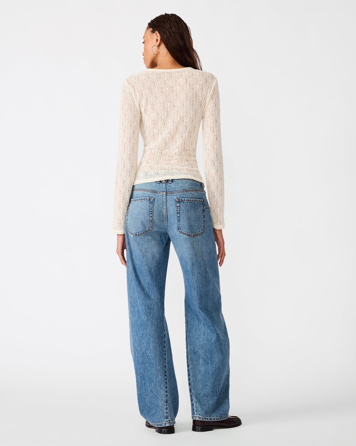 SIERRA KNIT TOP IVORY - view 4