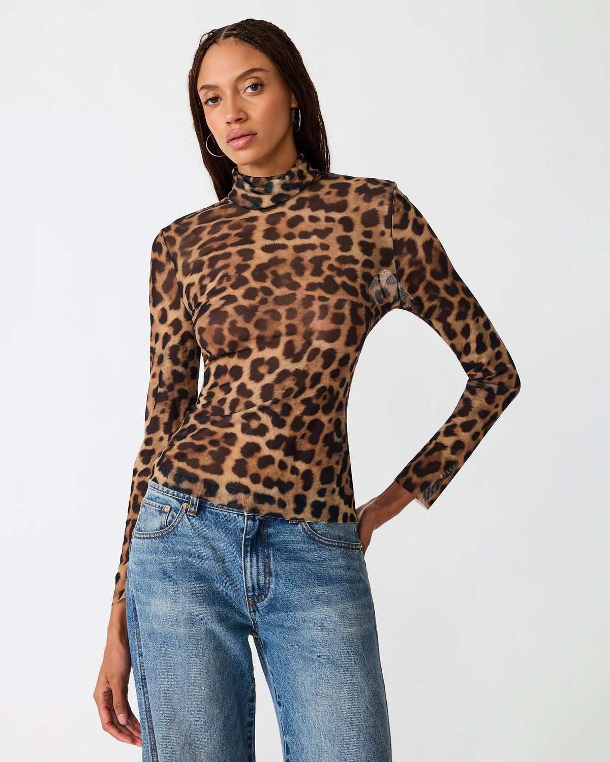 TEAGHAN TOP ANIMAL PRINT