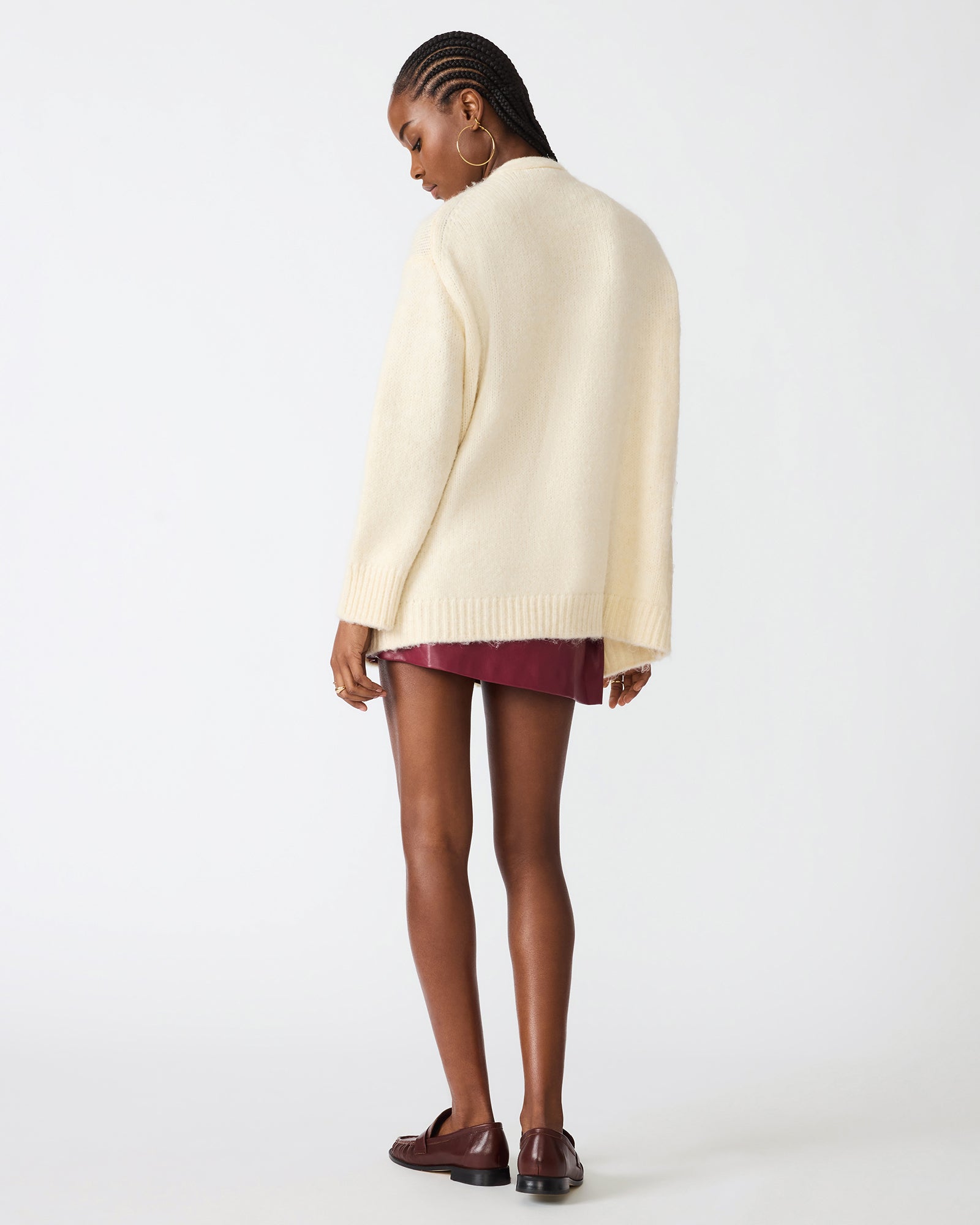 FINLEY SWEATER CREAM - Clothing - Steve Madden Canada - view 4