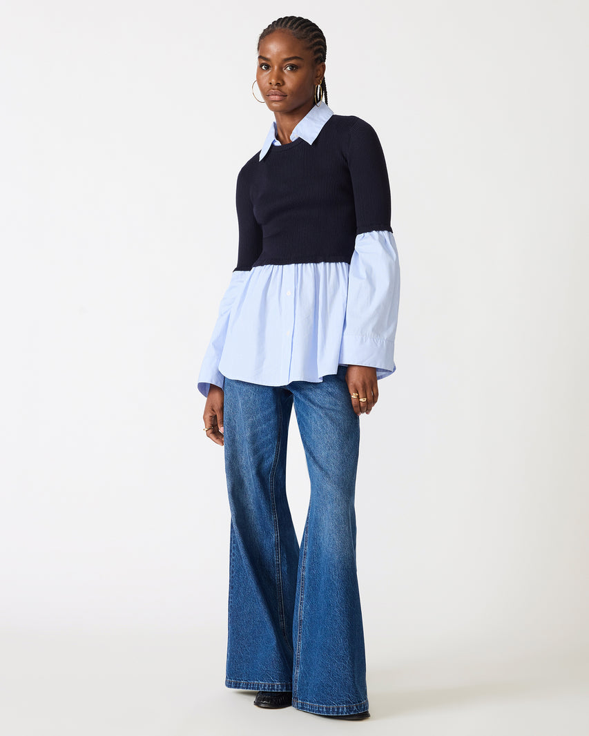 LENNY KNIT TOP MIDNIGHT - view 2