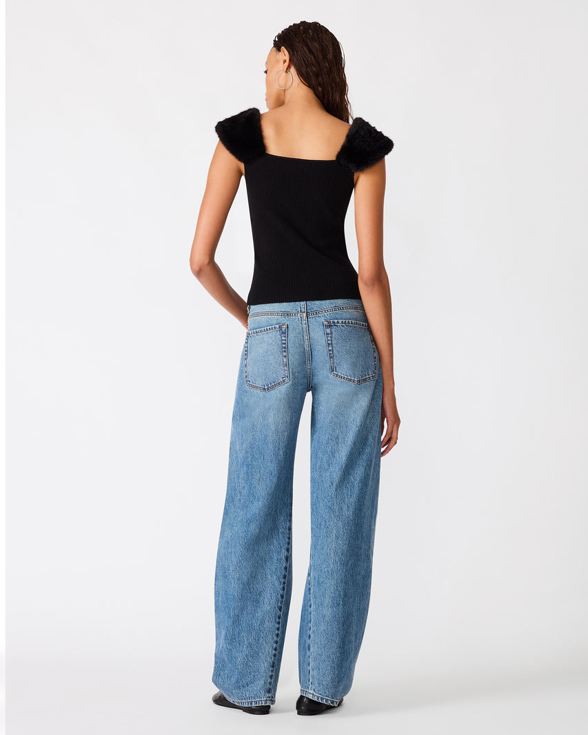 MADELYN SWEATER TOP BLACK - view 5