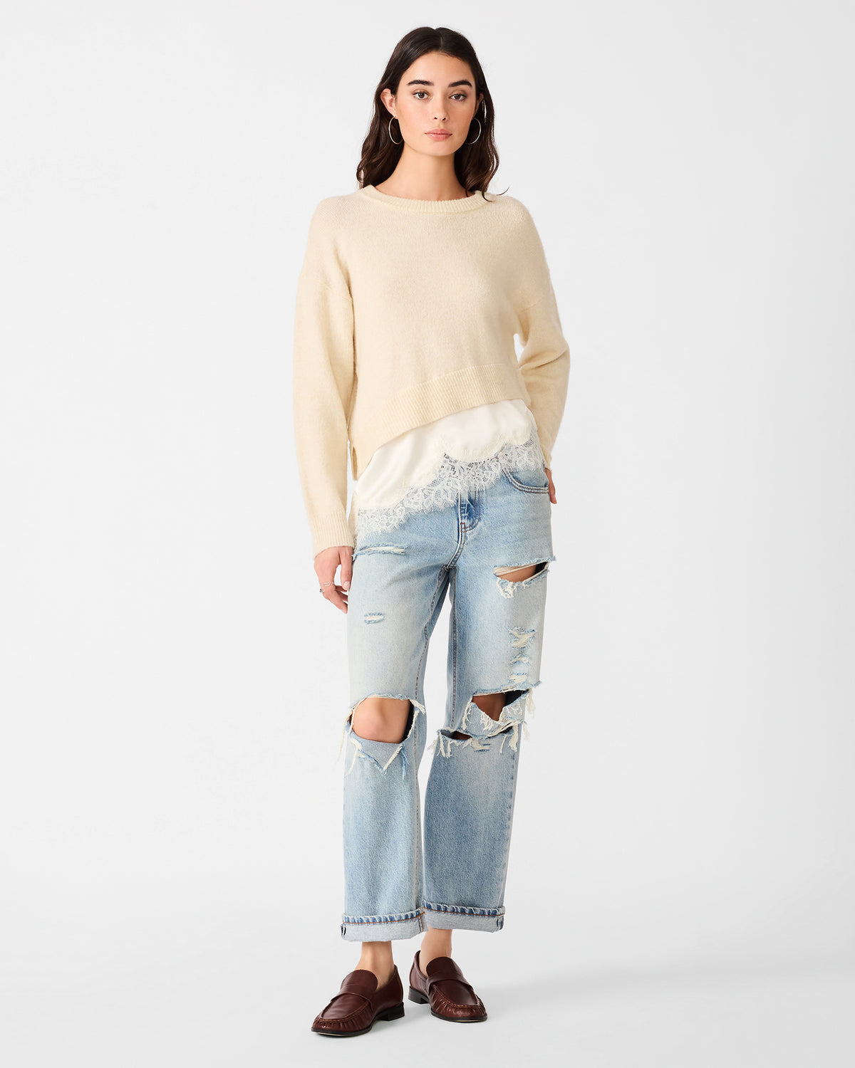 ARIES SWEATER CREAM - - Steve Madden Canada