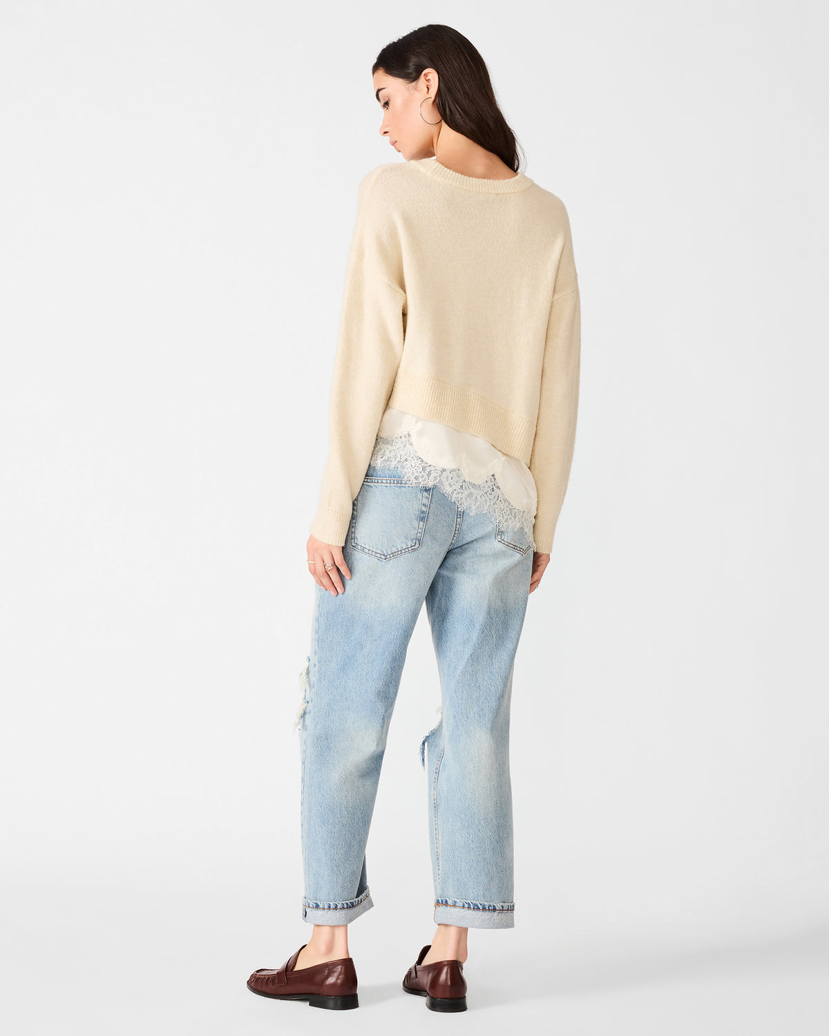 ARIES SWEATER CREAM - - Steve Madden Canada - view 5