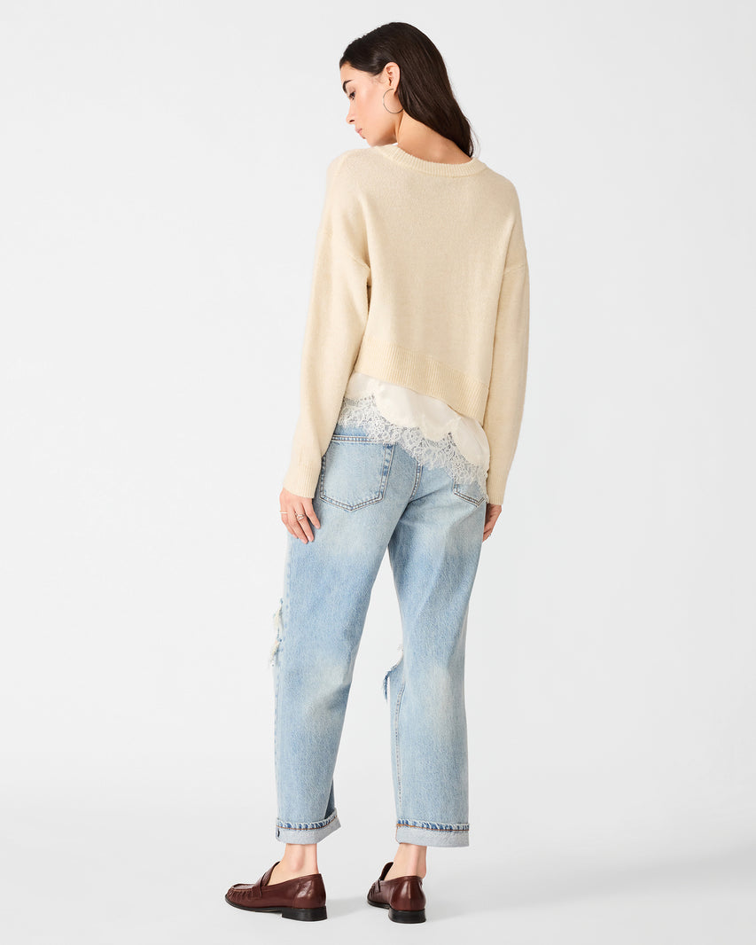ARIES SWEATER CREAM - - Steve Madden Canada - view 5