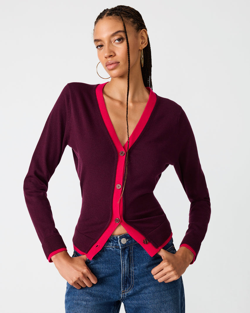 ARWEN CARDIGAN PURPLE - Clothing - Steve Madden Canada - view 2
