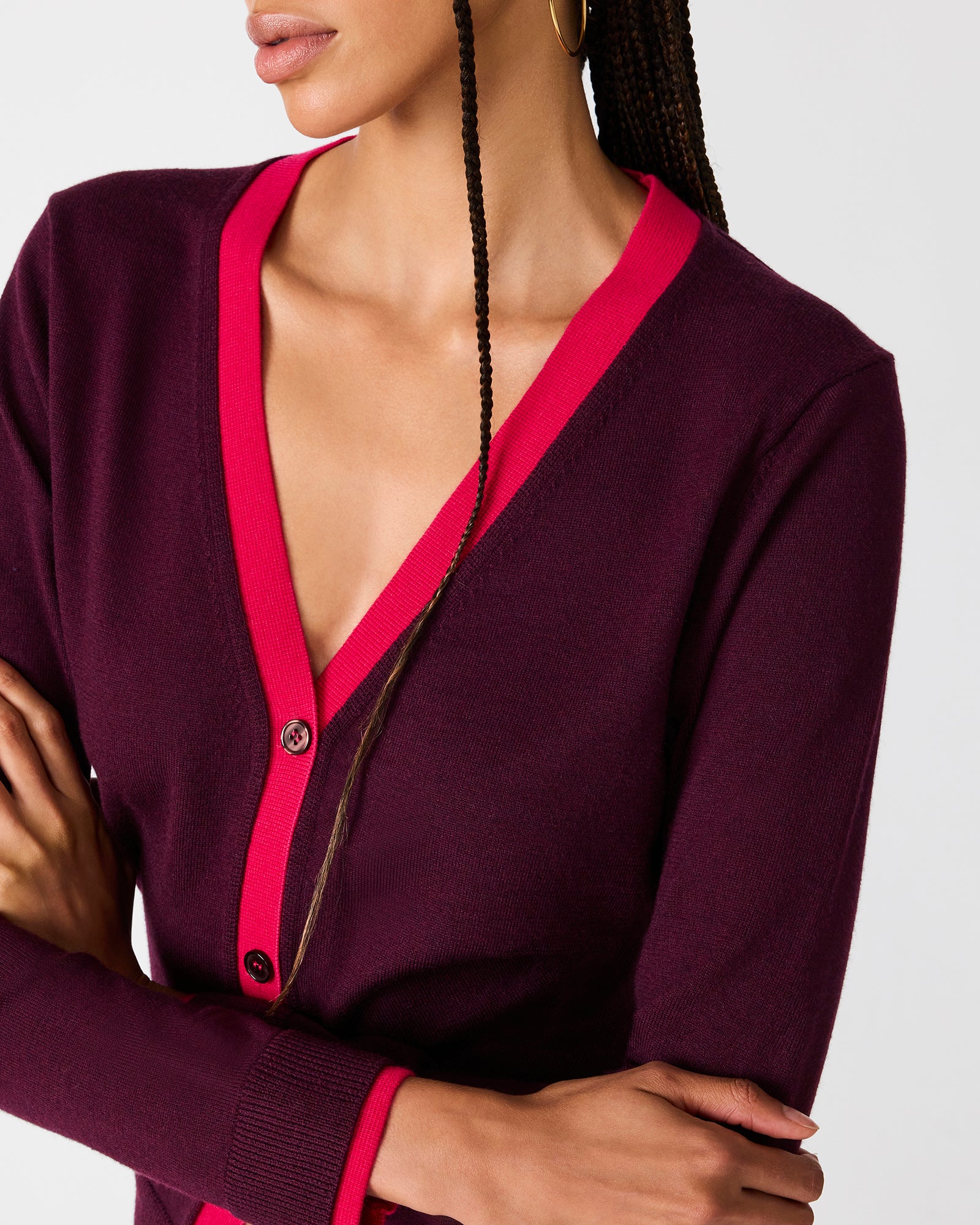 ARWEN CARDIGAN PURPLE - Clothing - Steve Madden Canada - view 4
