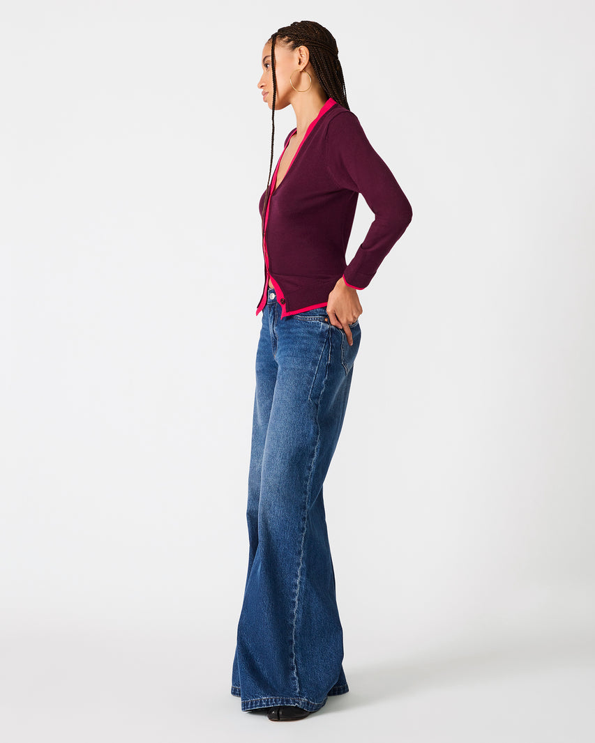 ARWEN CARDIGAN PURPLE - Clothing - Steve Madden Canada - view 3