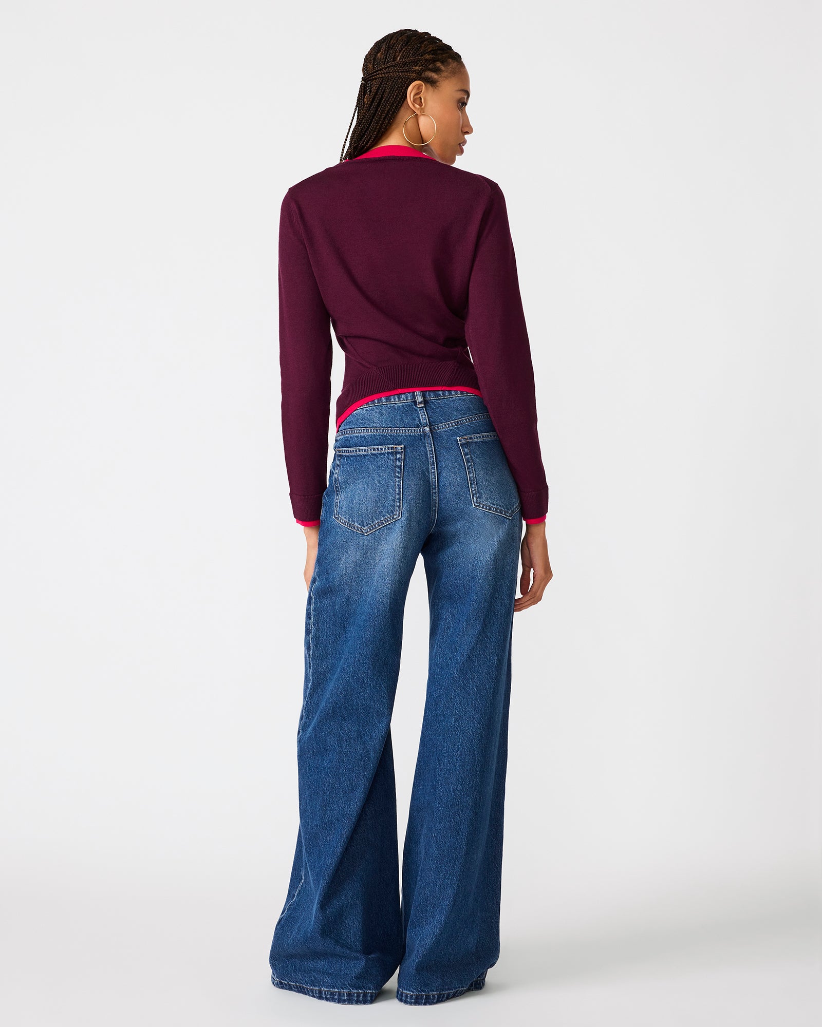 ARWEN CARDIGAN PURPLE - Clothing - Steve Madden Canada - view 5