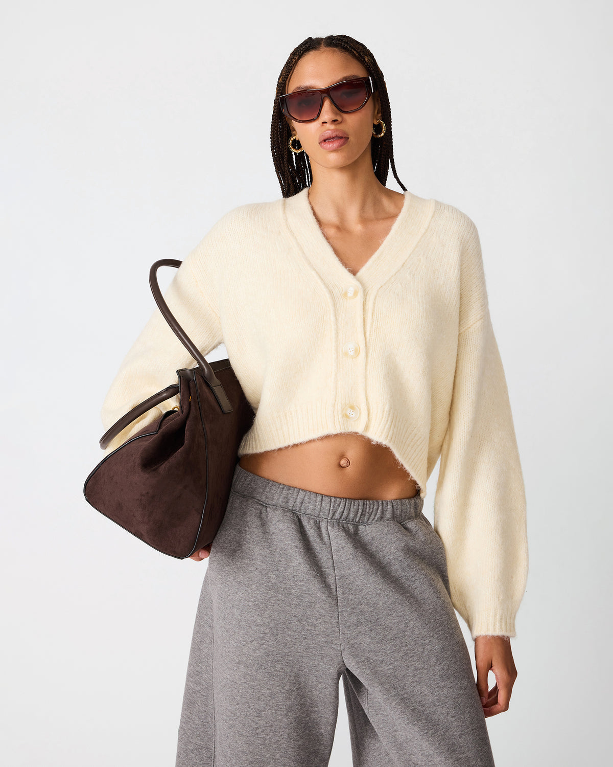 MICA SWEATER CREAM - Clothing - Steve Madden Canada - view 4