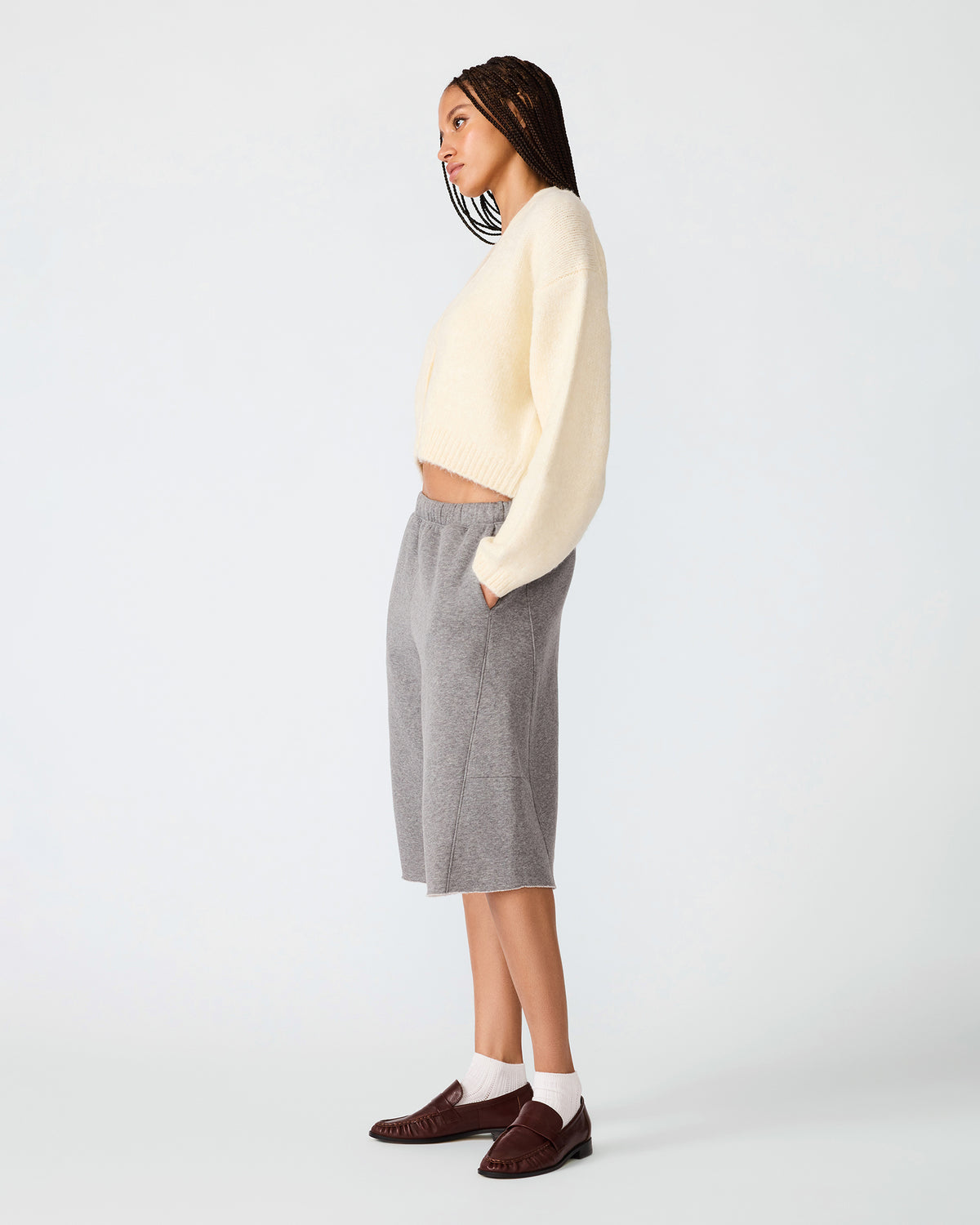MICA SWEATER CREAM - Clothing - Steve Madden Canada - view 3