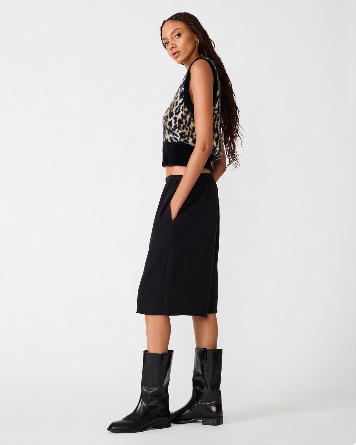 MILA SWEATER VEST LEOPARD - view 2
