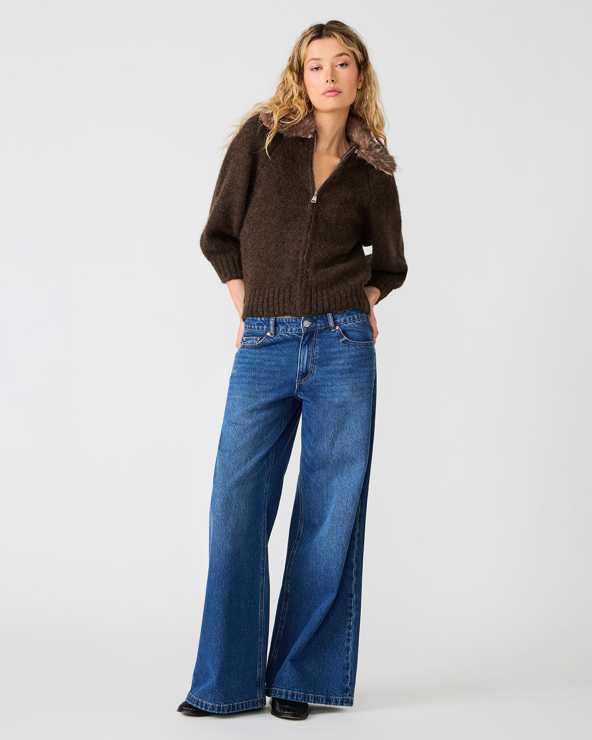 ODESSA SWEATER ESPRESSO - Clothing - Steve Madden Canada