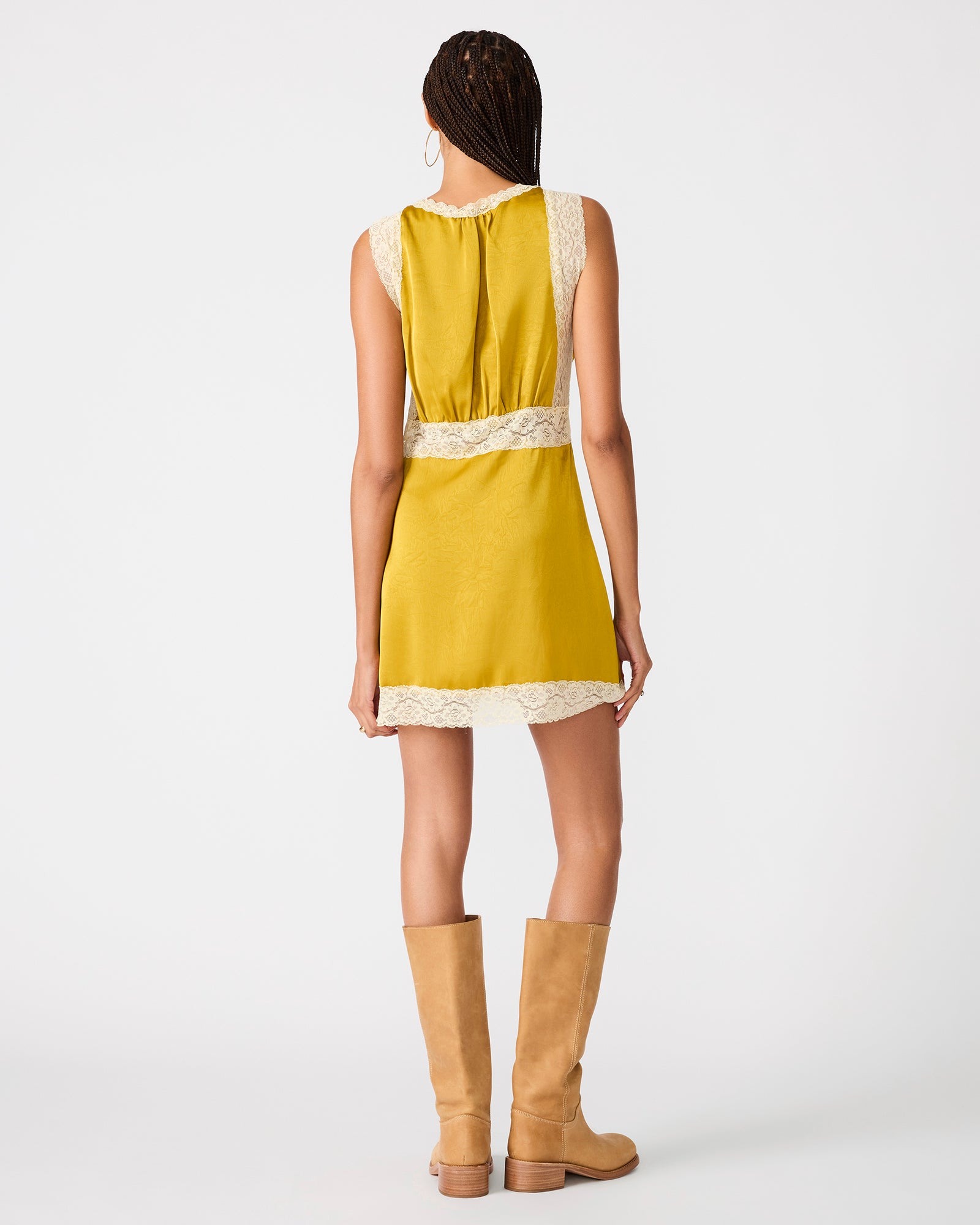 SAVANNA DRESS MUSTARD - Clothing - Steve Madden Canada - view 4
