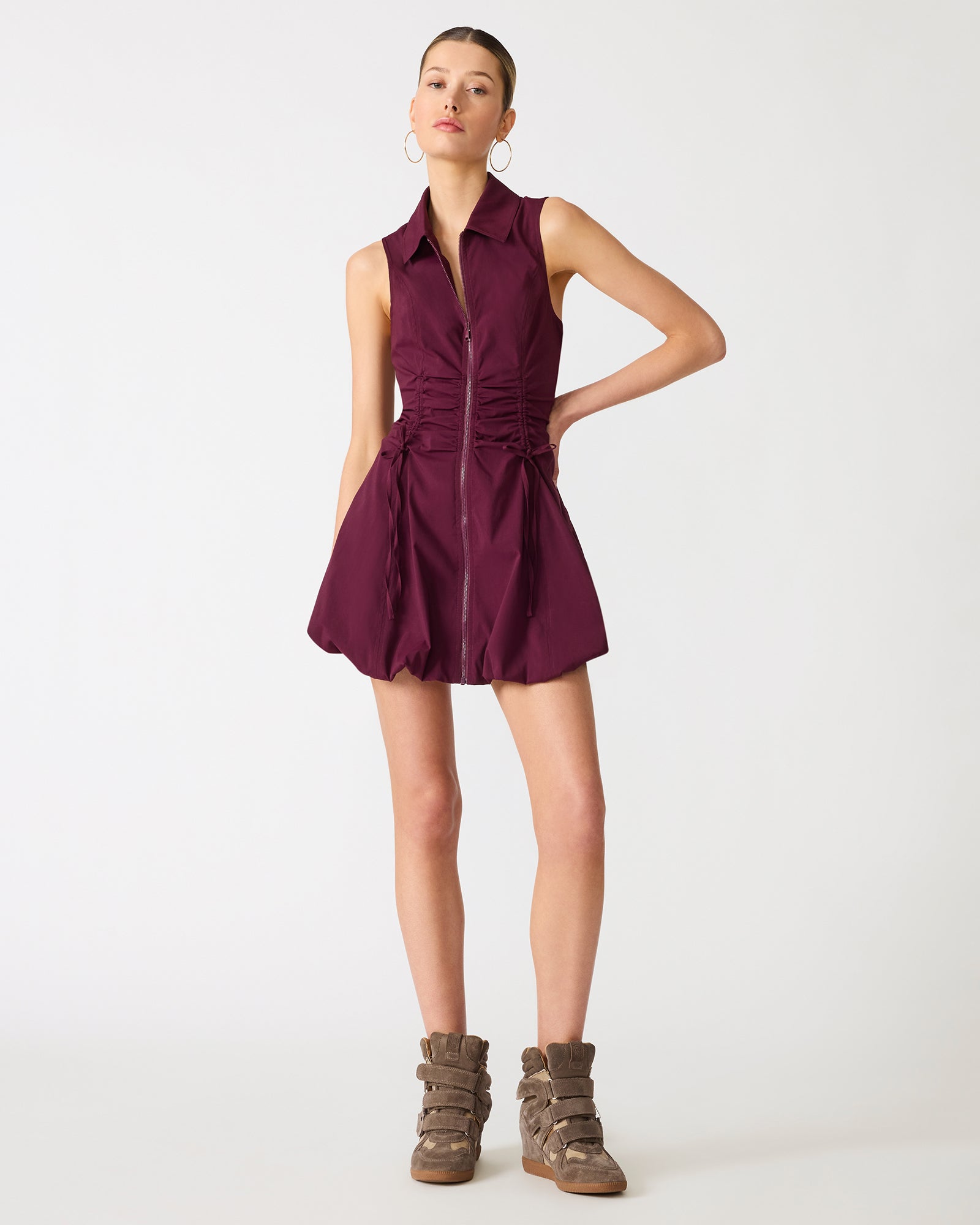 DAISIE DRESS PURPLE - Clothing - Steve Madden Canada