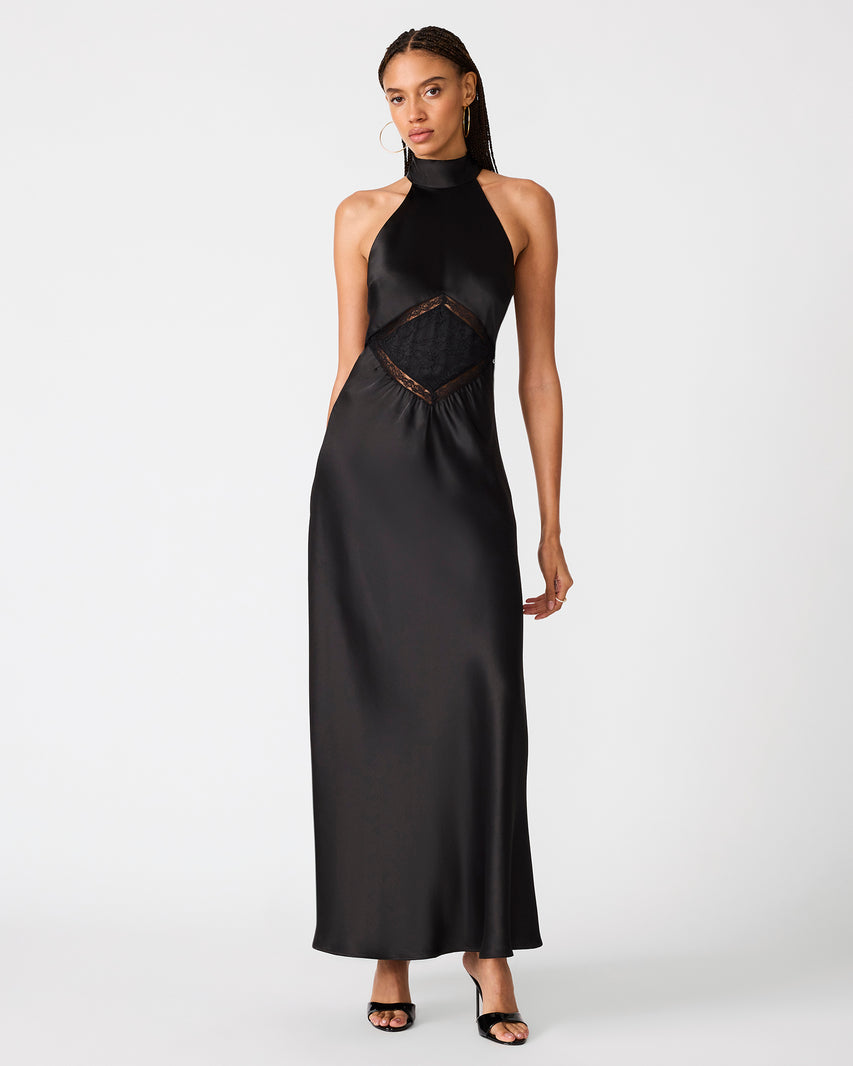EMMALIE DRESS BLACK - Clothing - Steve Madden Canada