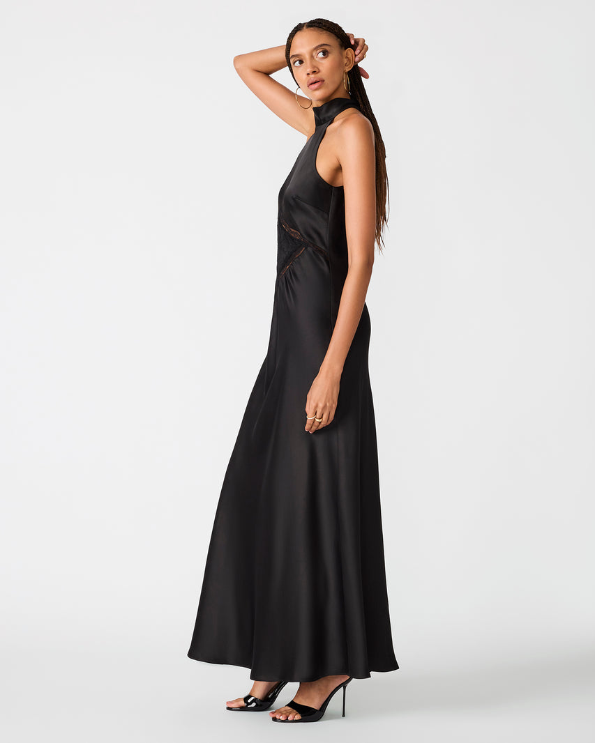 EMMALIE DRESS BLACK - Clothing - Steve Madden Canada - view 3