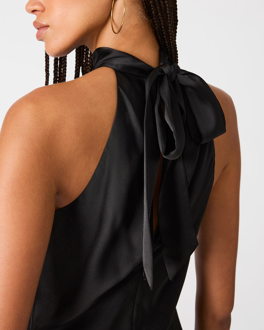 EMMALIE DRESS BLACK - Clothing - Steve Madden Canada - view 4
