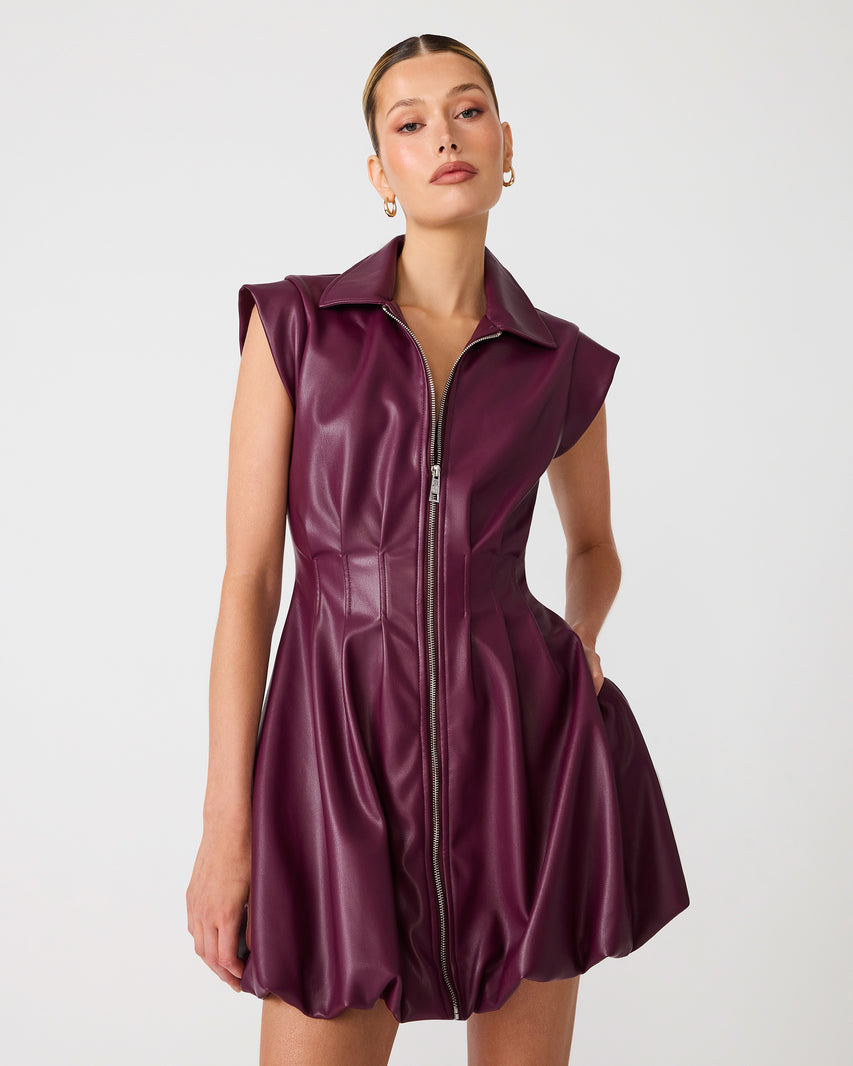 DYANNE DRESS PURPLE - Clothing - Steve Madden Canada - view 4