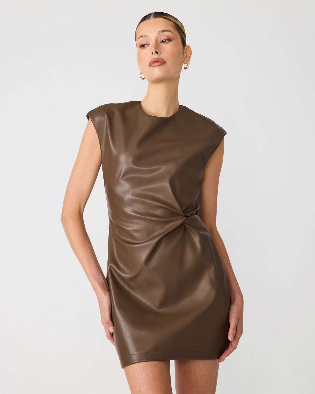 CHIARA MINI DRESS COCOA - Clothing - Steve Madden Canada