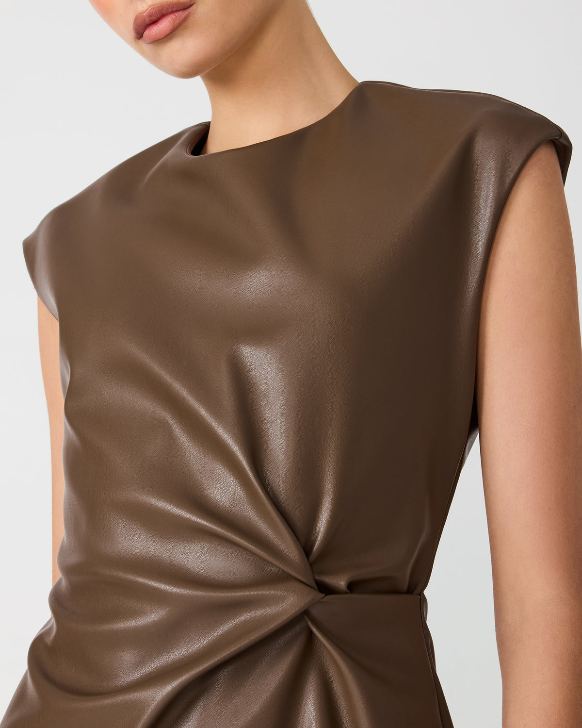 CHIARA MINI DRESS COCOA - Clothing - Steve Madden Canada - view 3