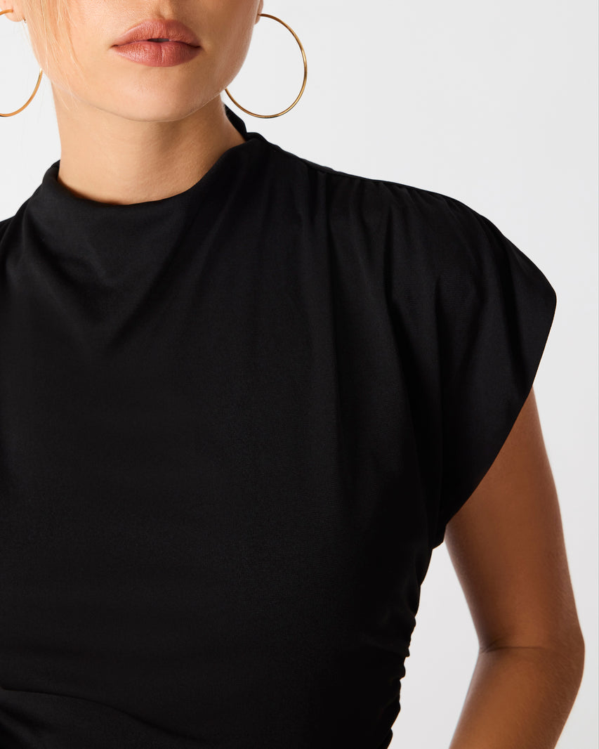 LINABEL DRESS BLACK - Clothing - Steve Madden Canada - view 2