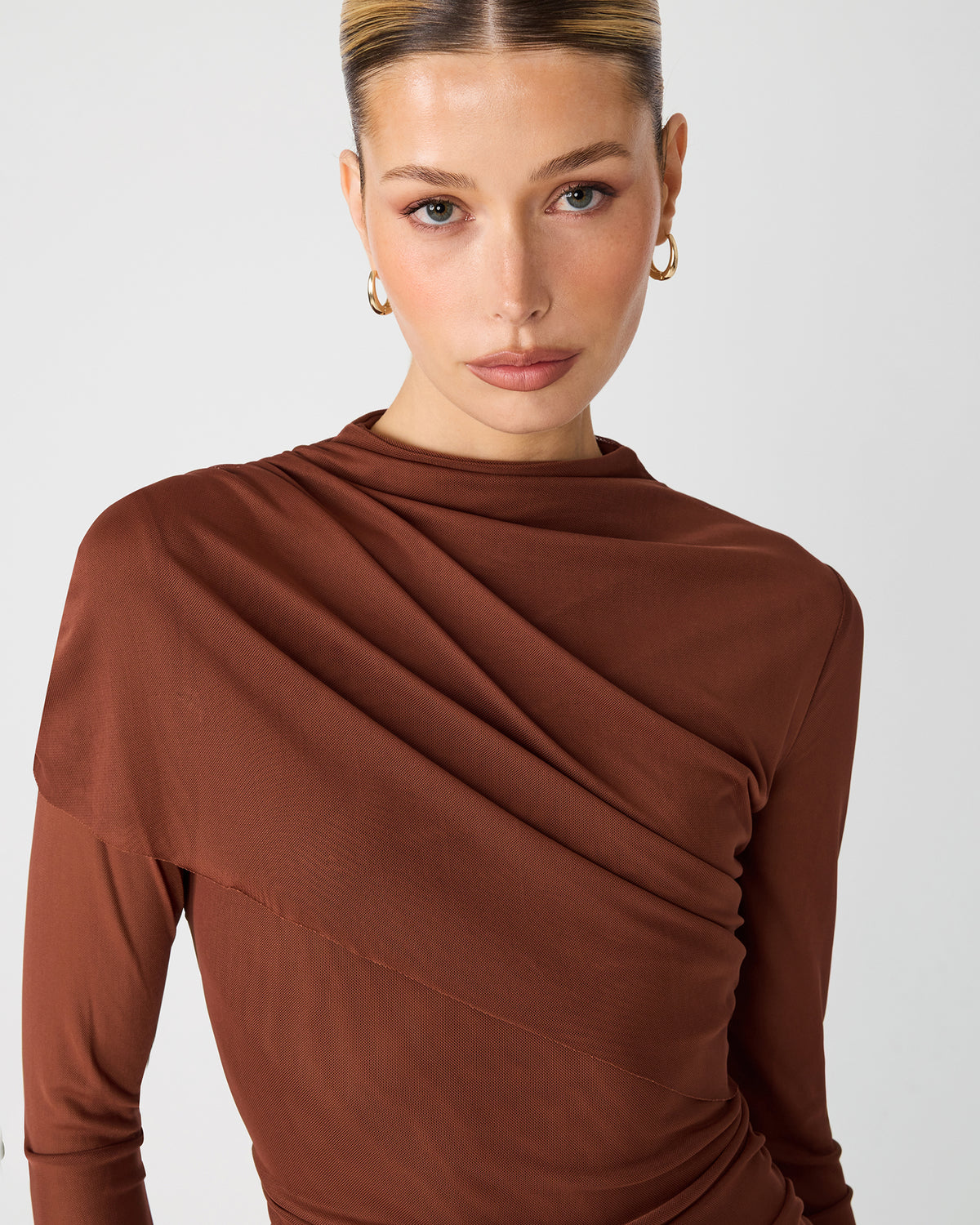 CATRINA DRESS BROWN - Clothing - Steve Madden Canada - view 3