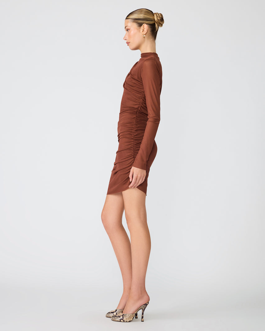 CATRINA DRESS BROWN - Clothing - Steve Madden Canada - view 2
