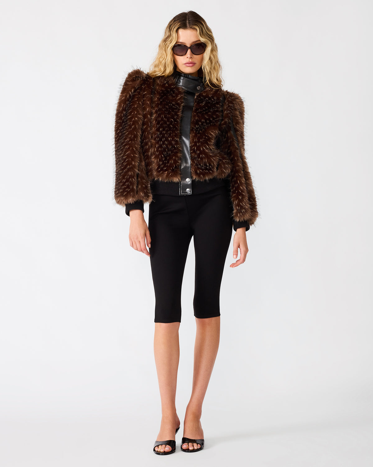 PRU JACKET BLACK MULTI - Clothing - Steve Madden Canada