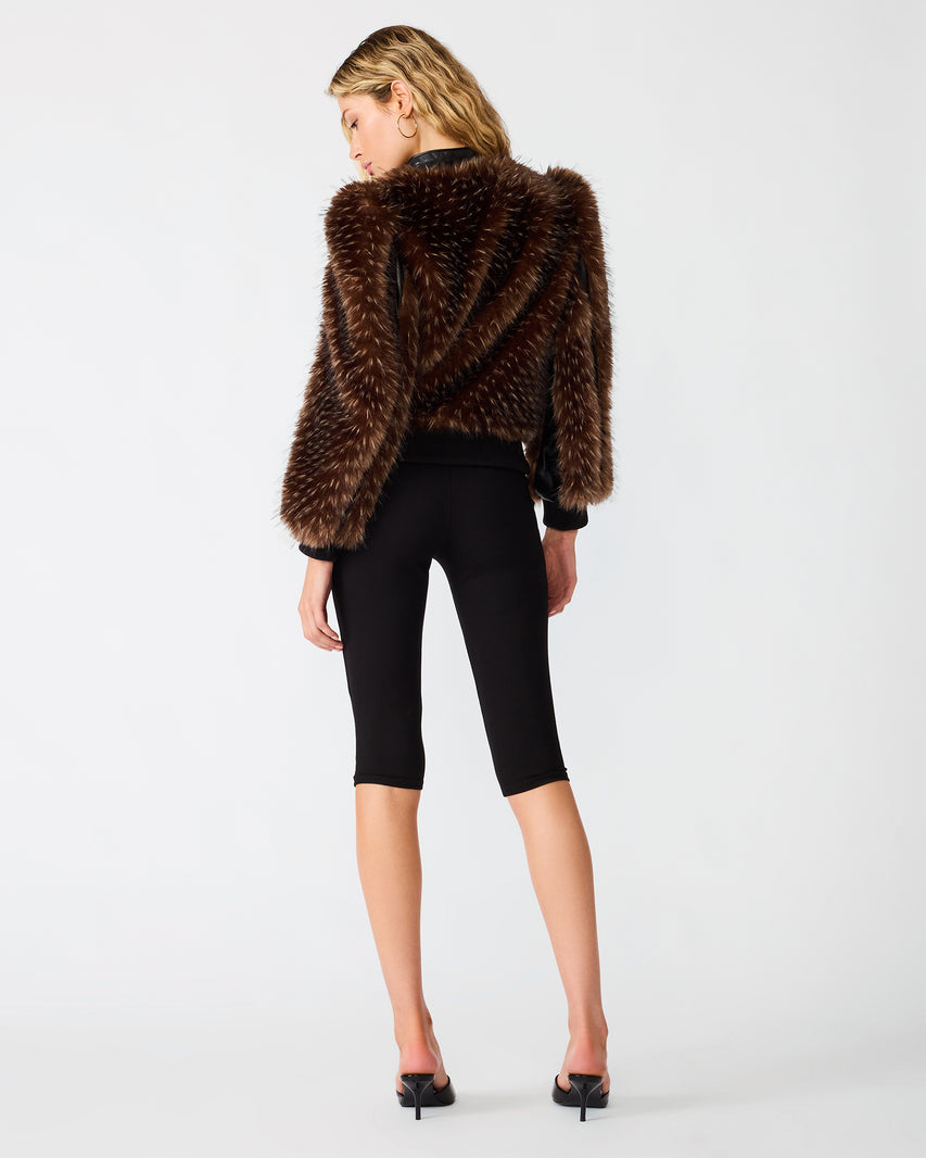 PRU JACKET BLACK MULTI - Clothing - Steve Madden Canada - view 5