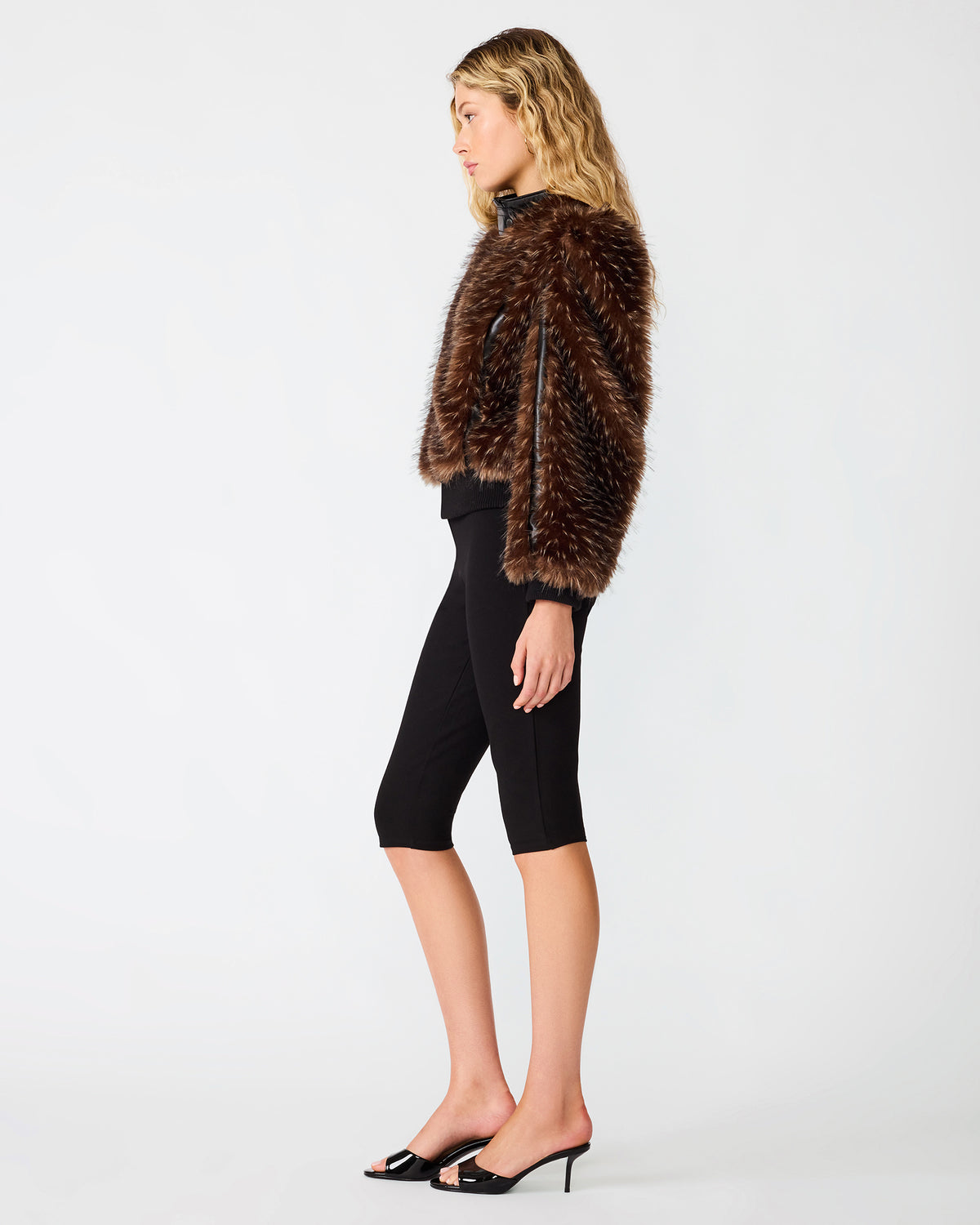 PRU JACKET BLACK MULTI - Clothing - Steve Madden Canada - view 3