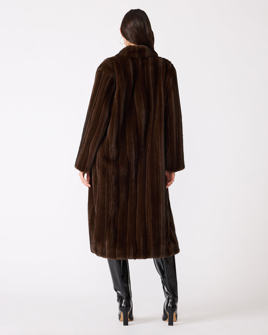PECLAIR COAT BROWN - Clothing - Steve Madden Canada - view 3