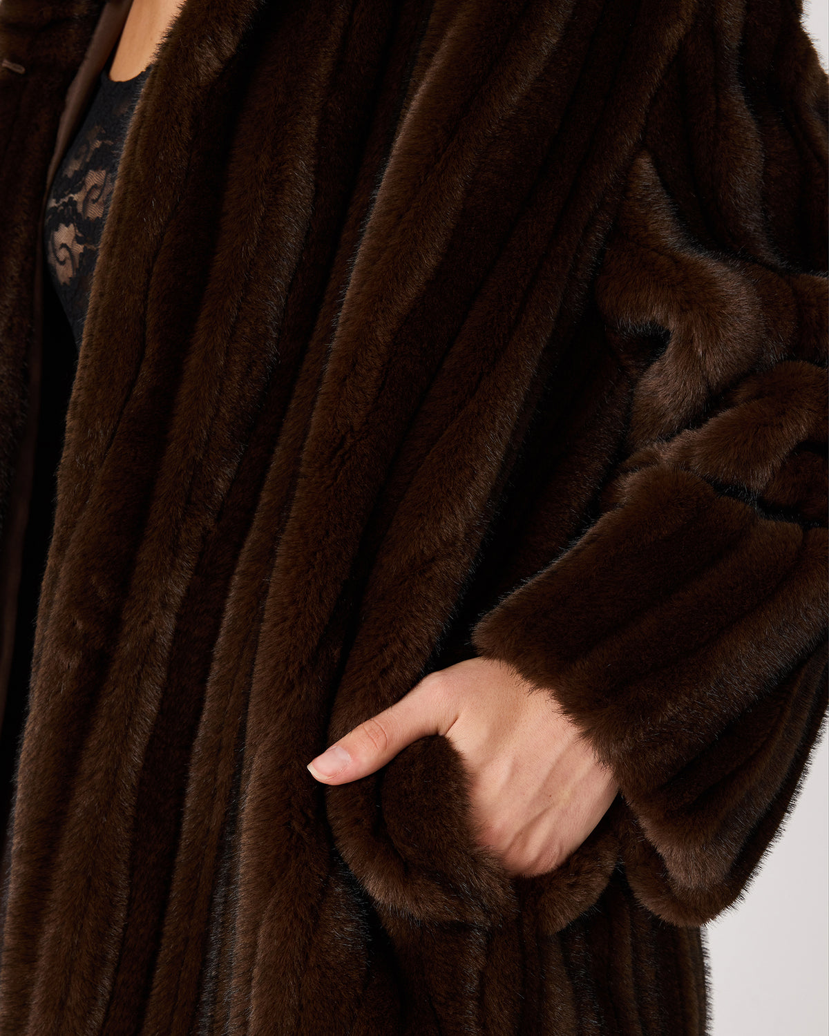 PECLAIR COAT BROWN - Clothing - Steve Madden Canada - view 5