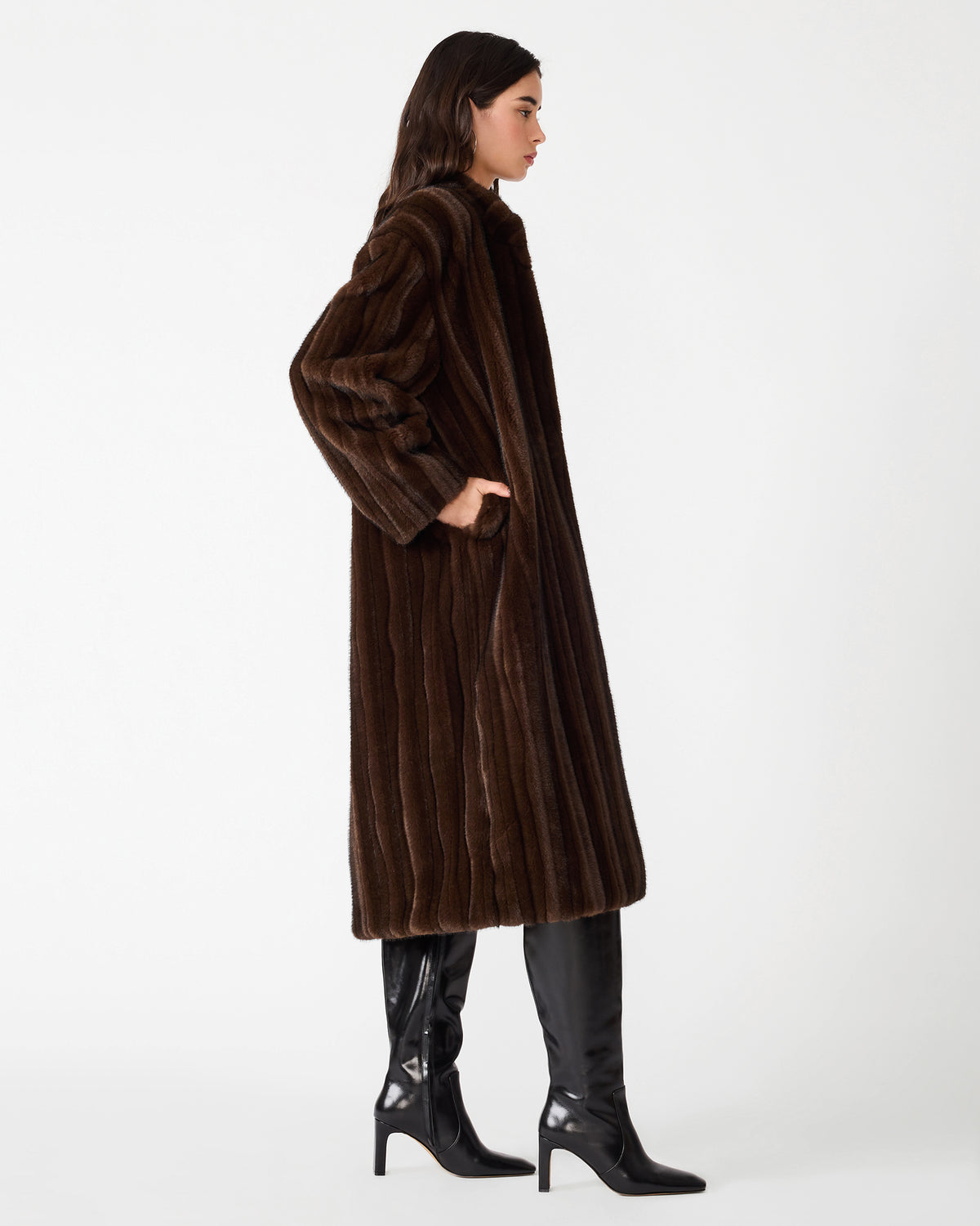 PECLAIR COAT BROWN - Clothing - Steve Madden Canada - view 2