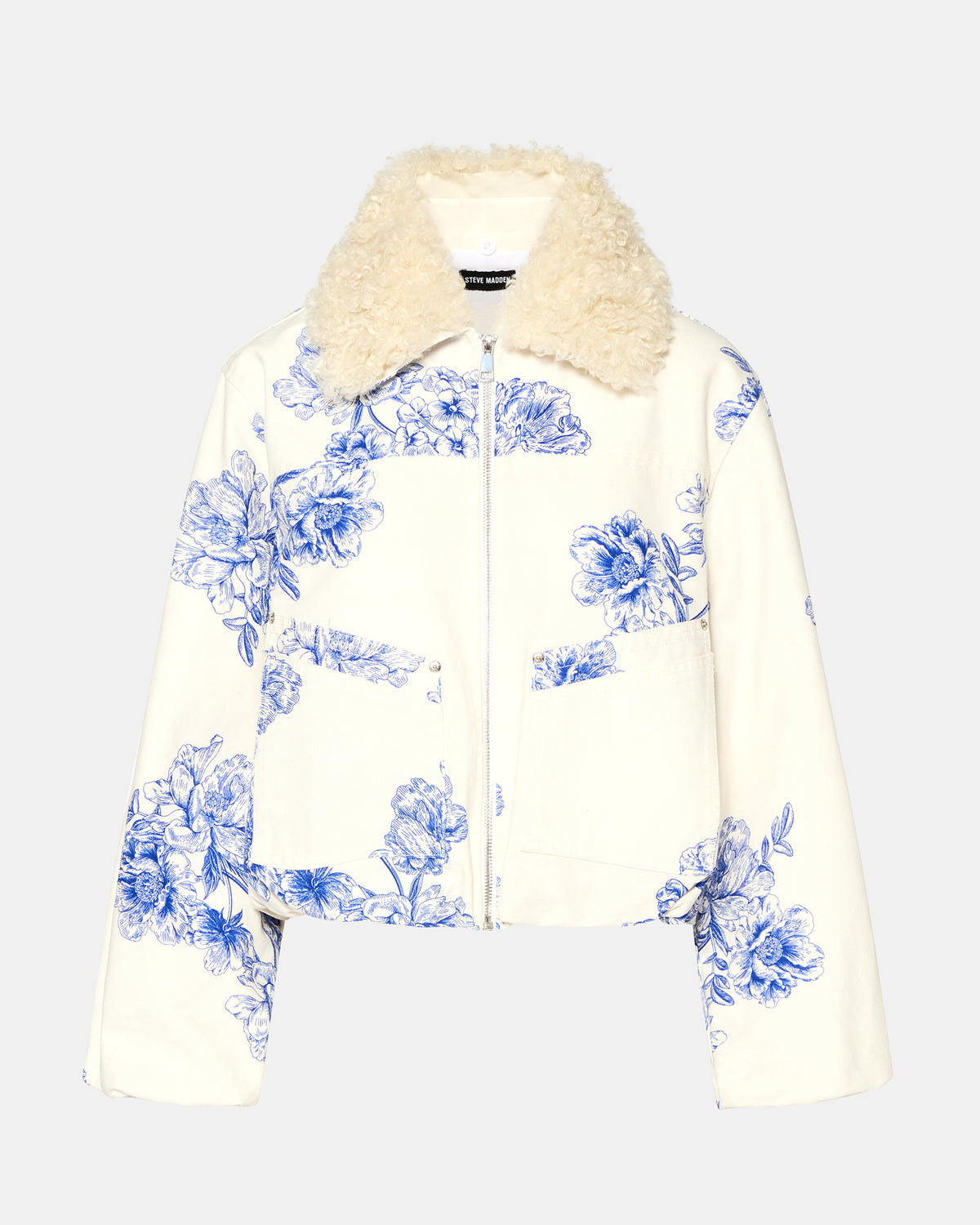 AMALIE JACKET BLUE MULTI - Clothing - Steve Madden Canada - view 6